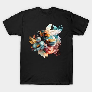 Floral Bee Watercolor 6.0 T-Shirt